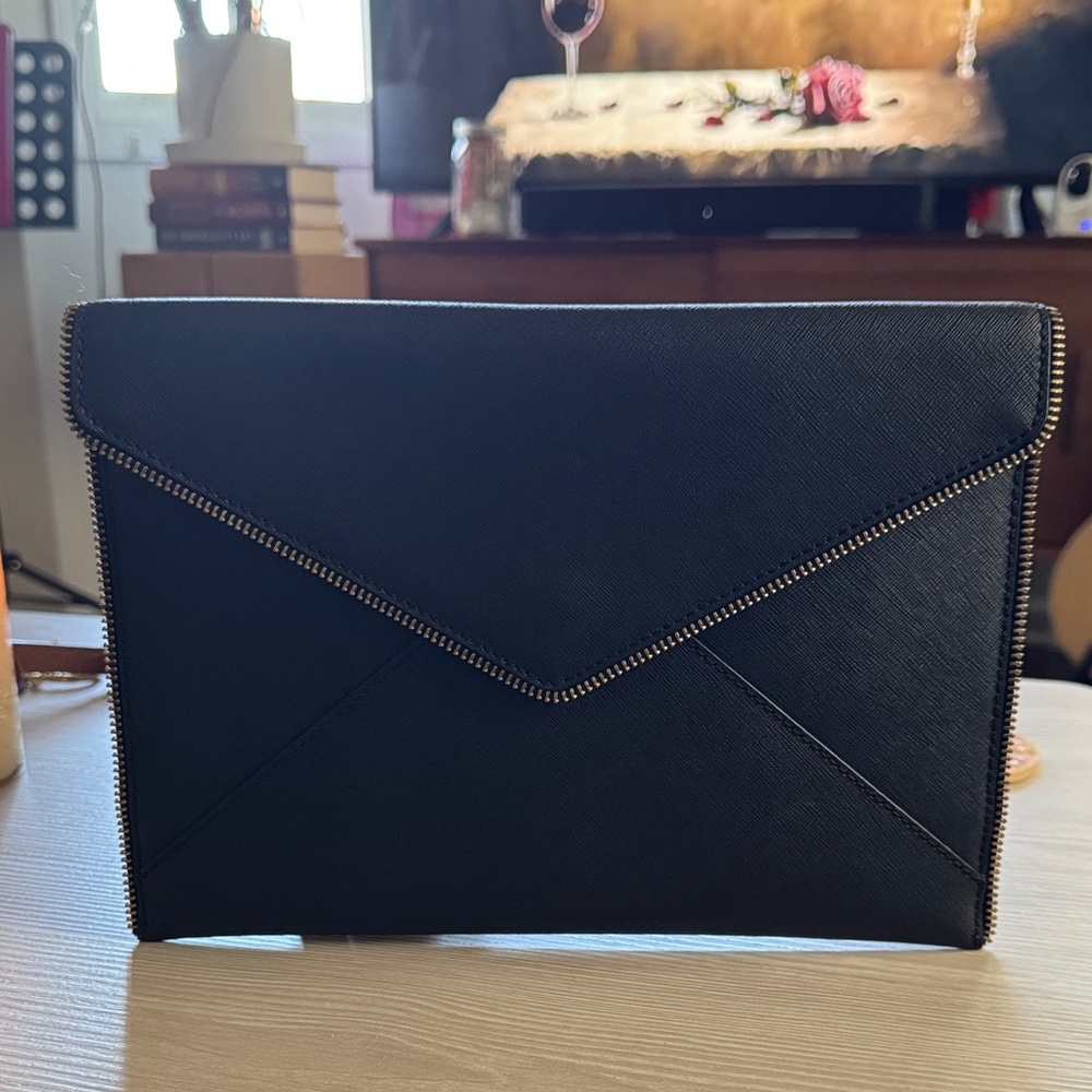 Rebecca Minkoff Black Envelope Clutch